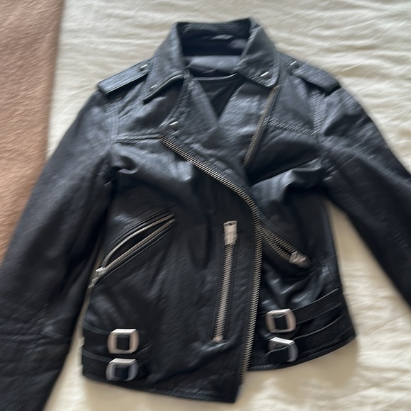 All saints amazing leather jacket -perfectly worn in - Picture 2 of 2